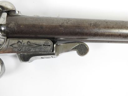 Pistolet de vénerie à percussion, double...