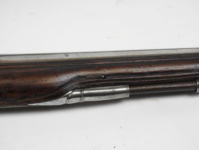 Longue paire de pistolets à silex, platines...