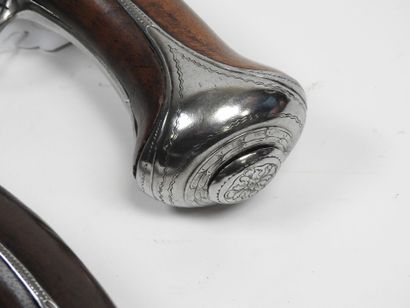 Longue paire de pistolets à silex, platines...