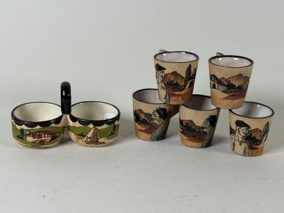 CIBOURE-VE-GAITAUD.
Cinq petites tasses à...