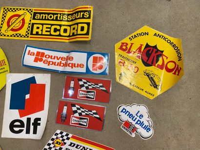 Lot of vintage garage and advertising stickers.
As...