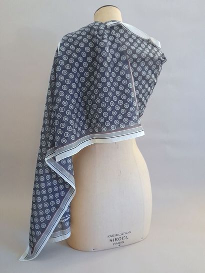 LAMBORGHINI.
Cotton and silk scarf decorated...
