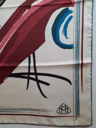 MAYBACH X MAIYET.
Silk twill square decorated...