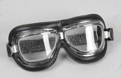 Pair of CLIMAX 510 motorcycle goggles, chrome...