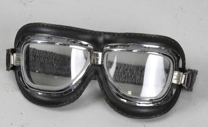 Pair of CLIMAX 510 motorcycle goggles, chrome...