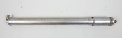 Motorcycle tire pump from the 30's in nickel-plated...
