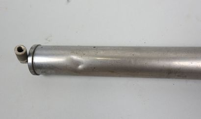 Motorcycle tire pump from the 30's in nickel-plated...