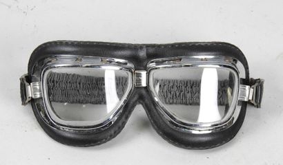 Pair of CLIMAX 510 motorcycle goggles, chrome...