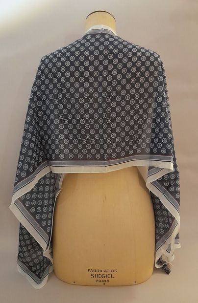 LAMBORGHINI.
Cotton and silk scarf decorated...