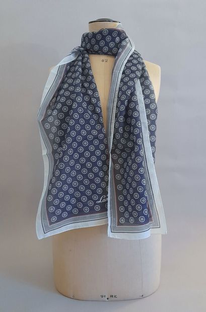 LAMBORGHINI.
Cotton and silk scarf decorated...