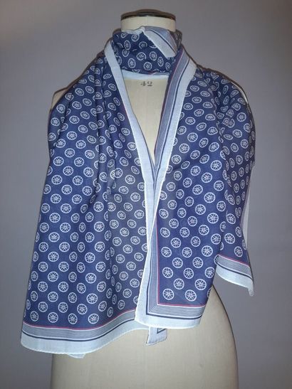 LAMBORGHINI.
Cotton and silk scarf decorated...