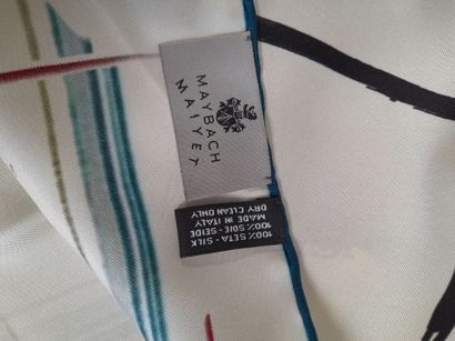 MAYBACH X MAIYET.
Silk twill square decorated...