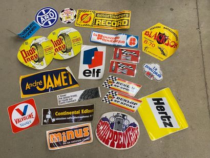 Lot of vintage garage and advertising stickers.
As...