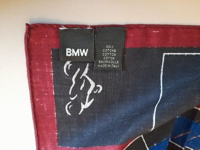 BMW.
Cotton square decorated with a motorcycle...