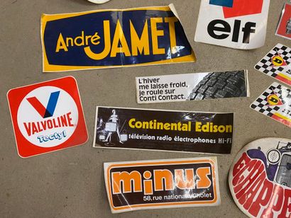 Lot of vintage garage and advertising stickers.
As...
