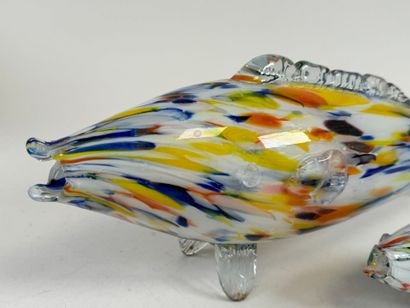 MURANO, 20th century.
Large fish in colored...