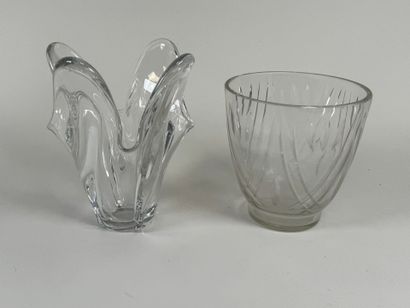 BAYEL.
Crystal vase.
H. 20 cm.
Crystal v...