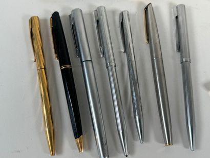 WATERMANN.
Collection of six ballpoint and...
