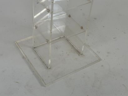 DAVID LANGE.
Plexiglass cd column with seven...