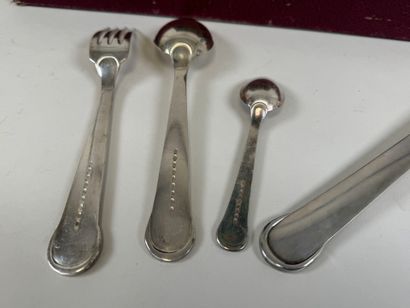 ERCUIS.
Part of a silver-plated menagère...