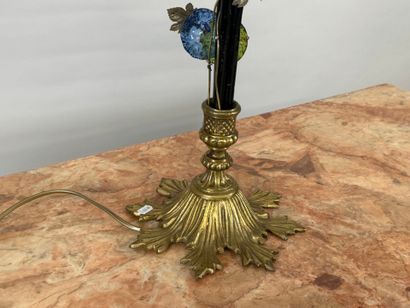 MURANO, 20th century.
Table lamp in bronze,...