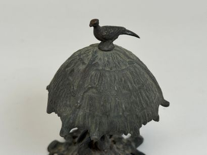École XXe.
Sonnette de table en bronze, la...