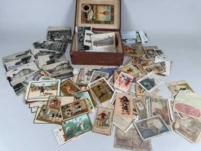 Importante collection de cartes publicitaires,...