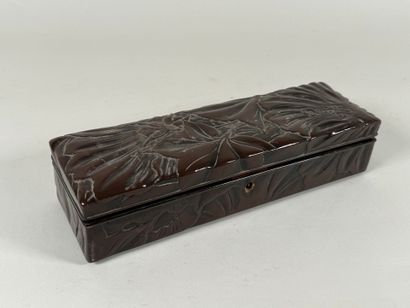 ASIA, 20th century.
Rectangular lacquer box...
