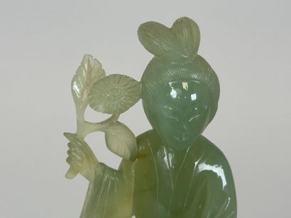 ASIA, 20th century.
Woman with a rose.
Subject...