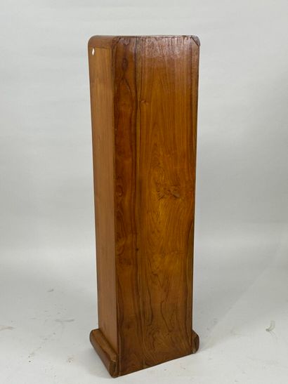 Small stained wood chiffonier opening with...