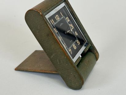 JAEGER.
Small travel alarm clock in green...