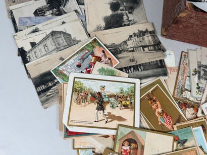Importante collection de cartes publicitaires,...