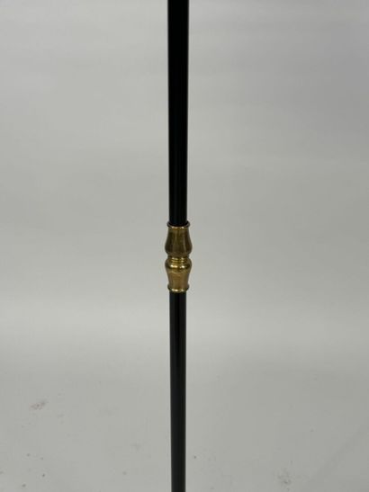 Floor lamp in lacquered and gilded metal,...
