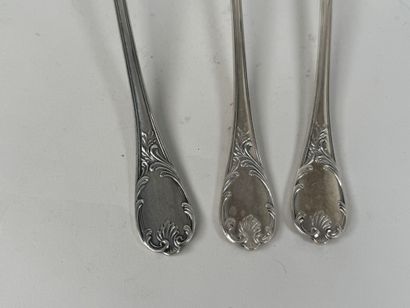 CHRISTOFLE, modèle MARLY.
Ensemble de trois...