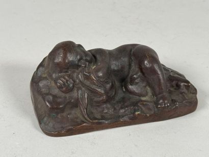 École XIXe.
L'enfant en sommeil.
Sujet en...