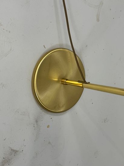 Brass floor reading lamp.
Electrified.
H....