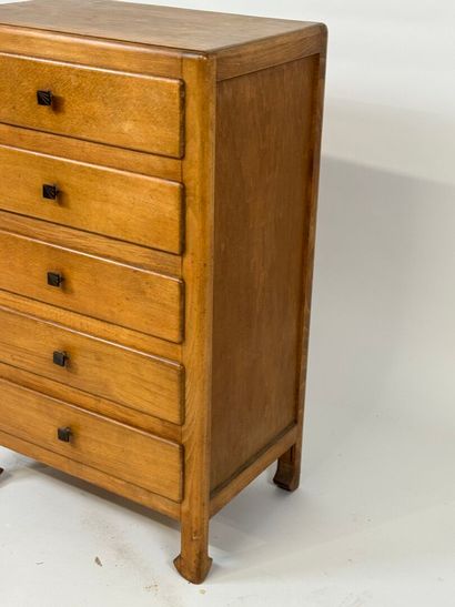 Small wooden chiffonier opening with five...