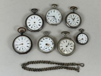 OMEGA, ESCORT et divers...
Lot de sept montres...