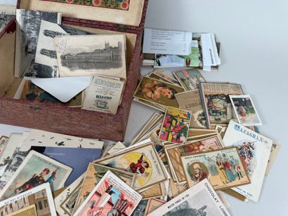 Importante collection de cartes publicitaires,...