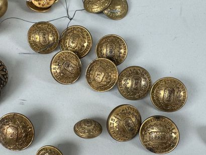 Large lot of buttons including AM et Cie...