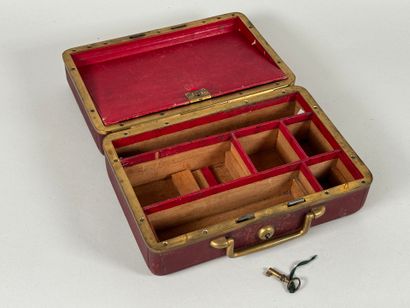 M. G. PARIS.
Leather and bronze sewing box,...
