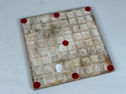 Émaux de LONGWY.
Dessous de plat carré en...