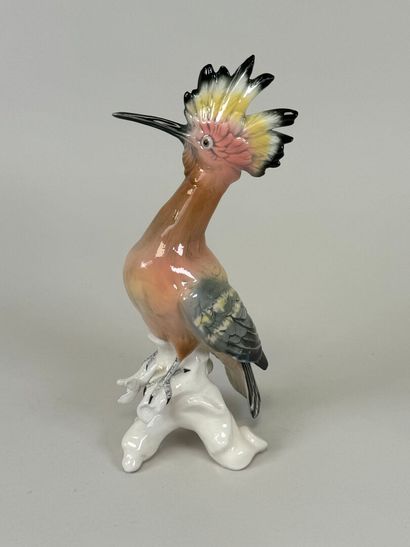 Karl ENS (1802-1865).
Polychrome porcelain...