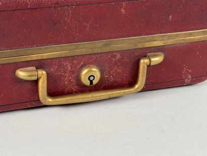 M. G. PARIS.
Leather and bronze sewing box,...