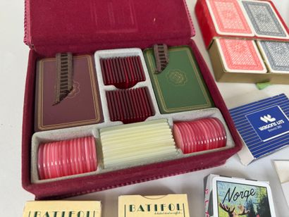 Important lot de jeux de cartes dont J.O...