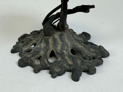 École XXe.
Sonnette de table en bronze, la...