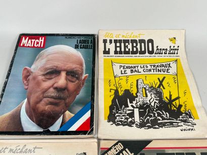 Lot de deux revues HARA KIRI, une revue Paris...
