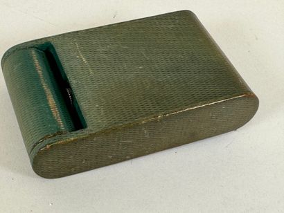 JAEGER.
Small travel alarm clock in green...