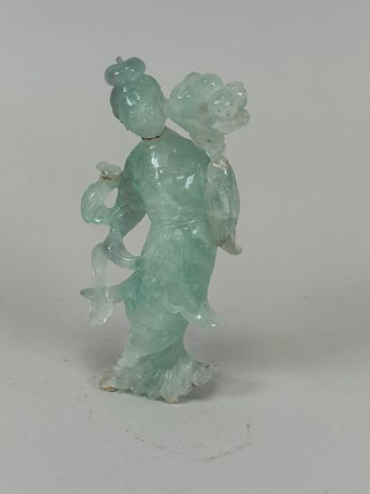 ASIA, 20th century.
Woman with fruit basket.
Subject...