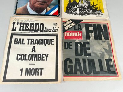 Lot de deux revues HARA KIRI, une revue Paris...